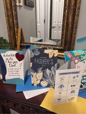 Hallmark Fathers Day Cards New Lot of four. One Free